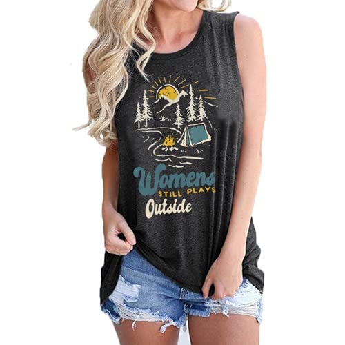 Womens Still Plays Outside T-Shirt Camping T-Shirt for Women