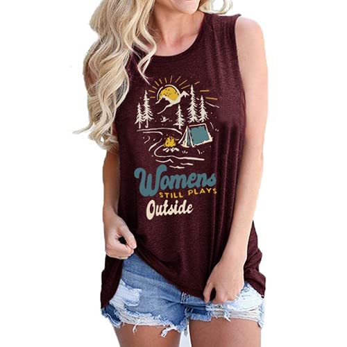 Womens Still Plays Outside T-Shirt Camping T-Shirt for Women