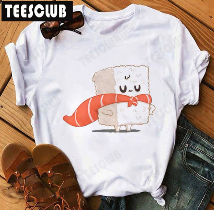 Women's Sushi Graphic Tee | Cute Kawaii T-Shirt Canada