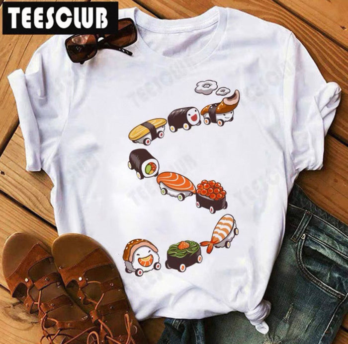 Women's Sushi Graphic Tee | Cute Kawaii T-Shirt Canada