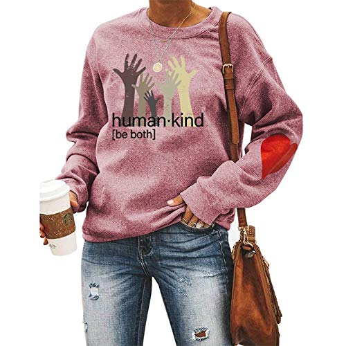 Women's Sweatshirt Human Kind Be Both Letters Fashion Printed Sweatshirt for Women
