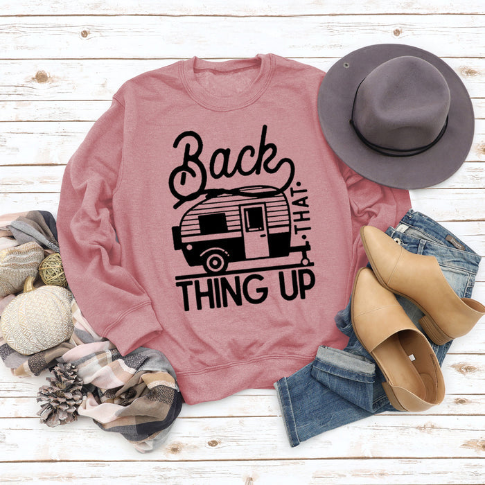 Rose gold sweater (black font) / S