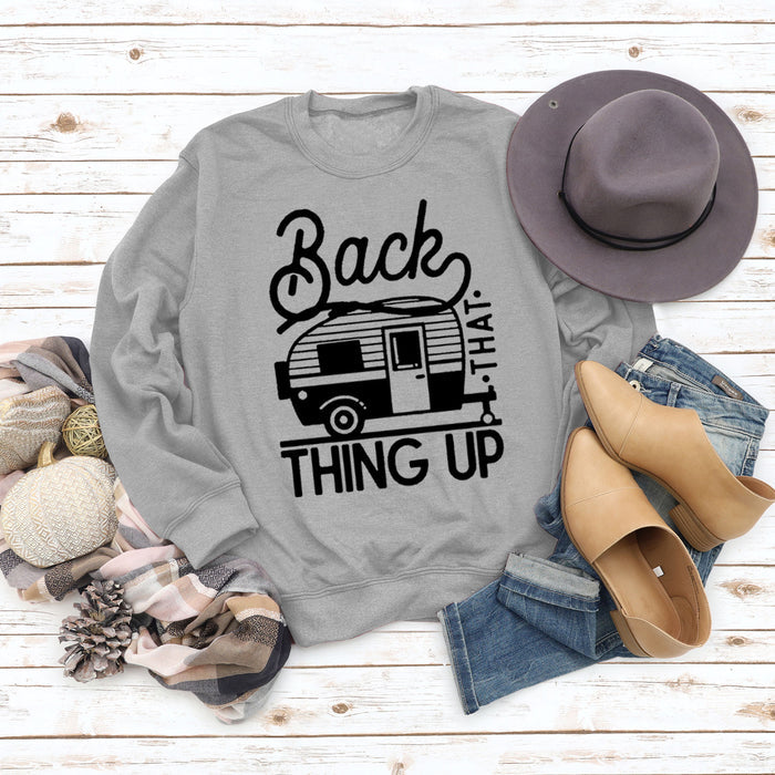 Gray sweater (black font) / S