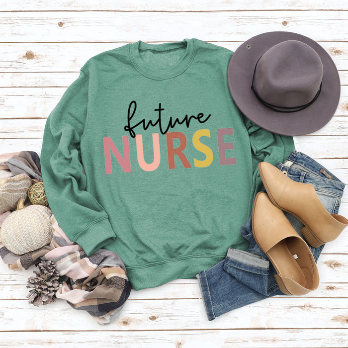 Light green sweater (black word color picture) / S
