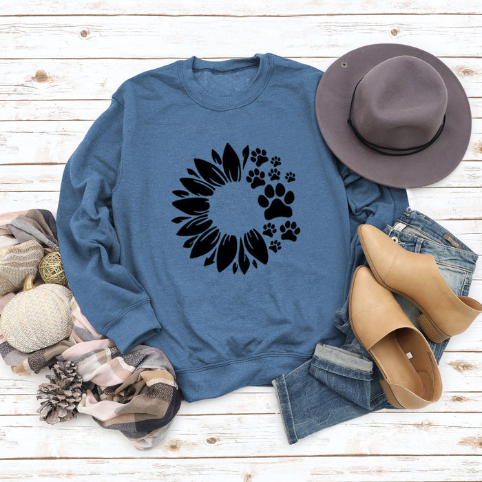 Blue sweater (black font) / S