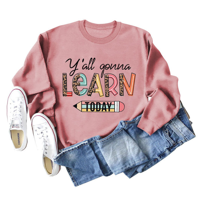 Rose gold sweater (black word color picture) / S