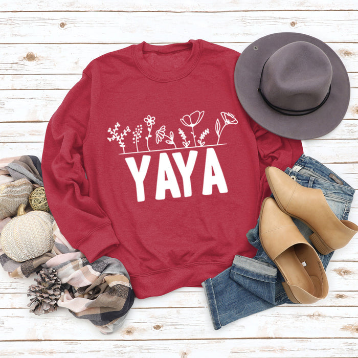 Red sweater (white font) / S