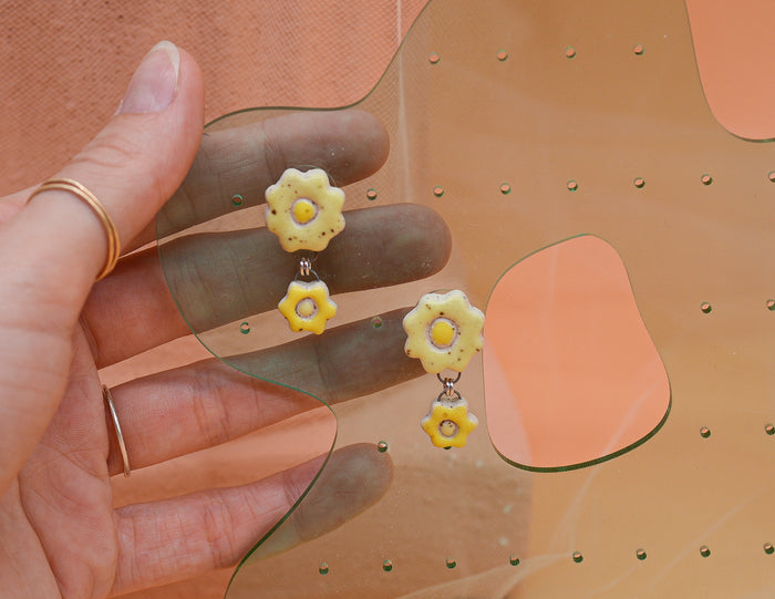 Yellow Daisy Earrings
