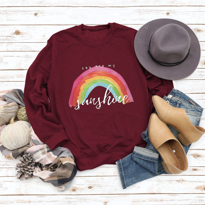 Wine red sweater (white color picture) / S