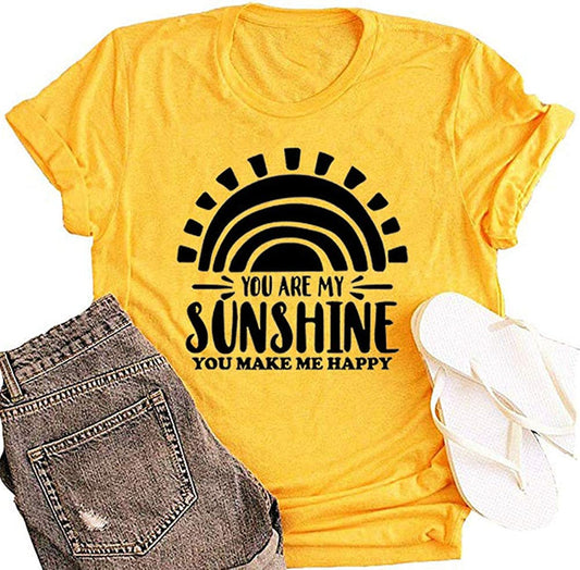 You are My Sunshine You Make Me Happy Women T-Shirt