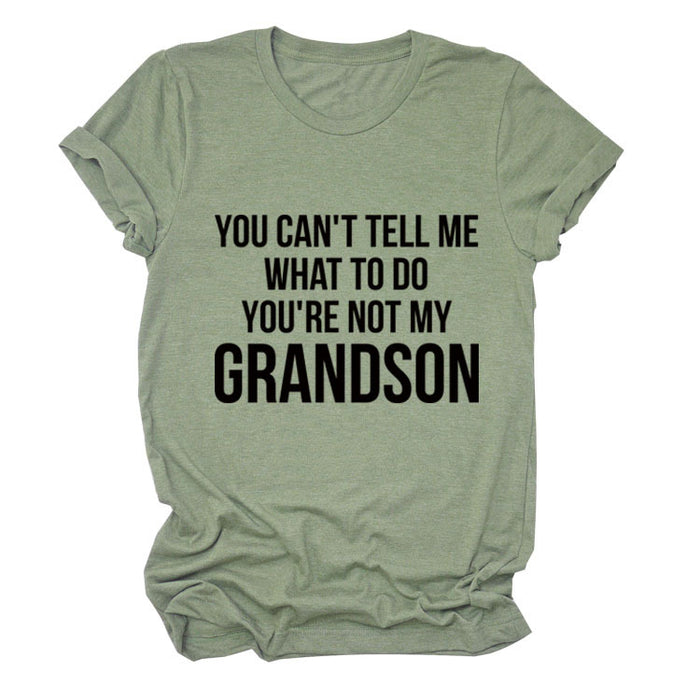 Olive green (black font) / S