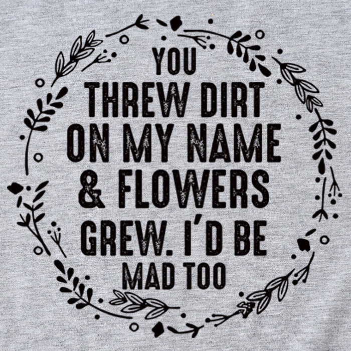 You Threw Dirt on My Name Summer Monogram Print Short Sleeve Crewneck T-shirt