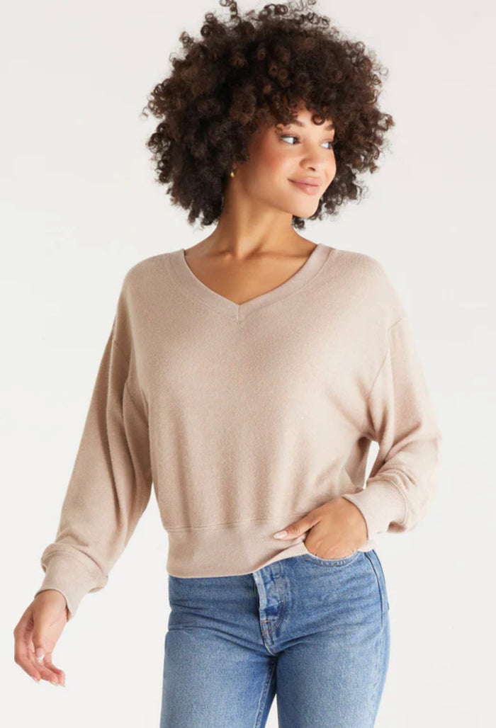 ZSUPPLY FRANCIS MARLED V NECK KNIT